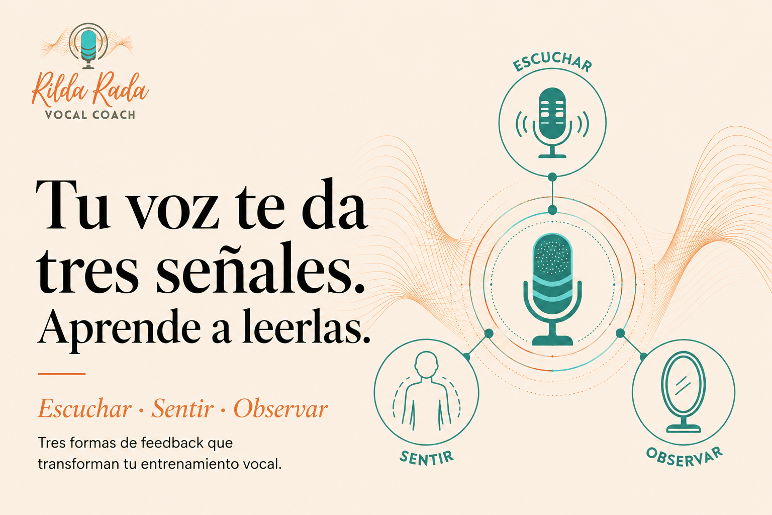 Las 3 formas de feedback esenciales para tu entrenamiento vocal